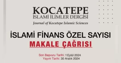 Kocatepe İslami İlimler Dergisi “Katılım Finans Özel Sayı” makale çağrısı